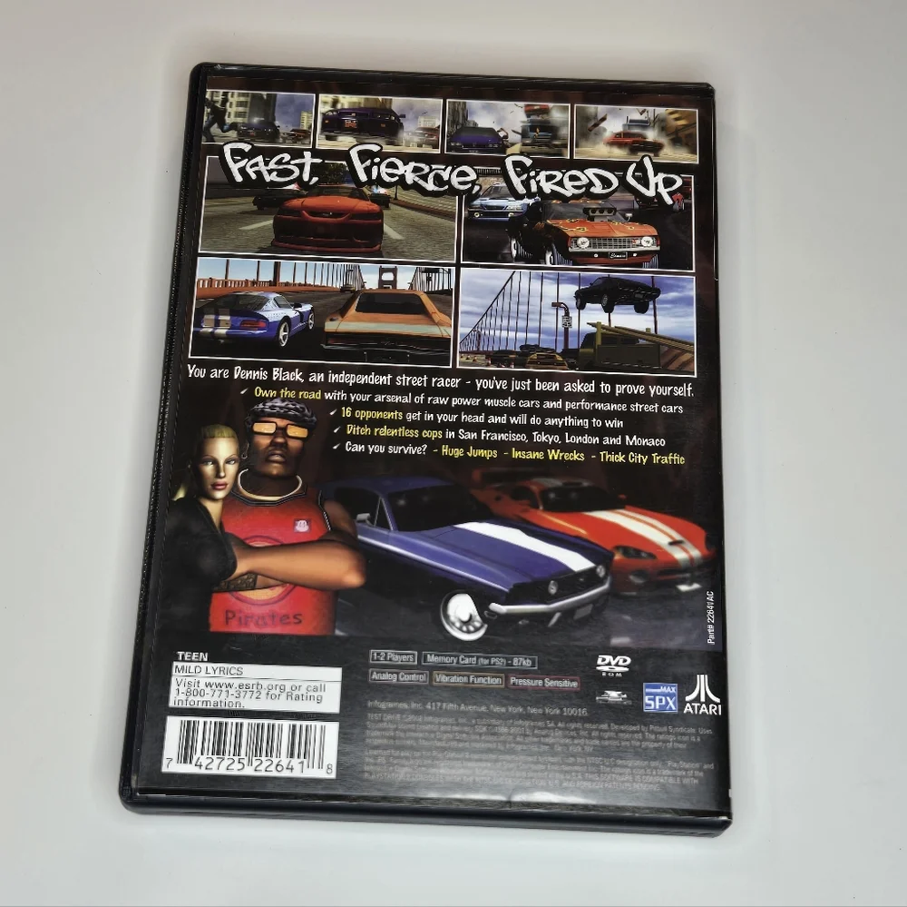 Test Drive Sony Ps2 - Black Complete In Box! Playstation 2 Game Tested Working
